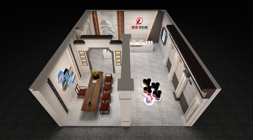 展厅鸟瞰效果图